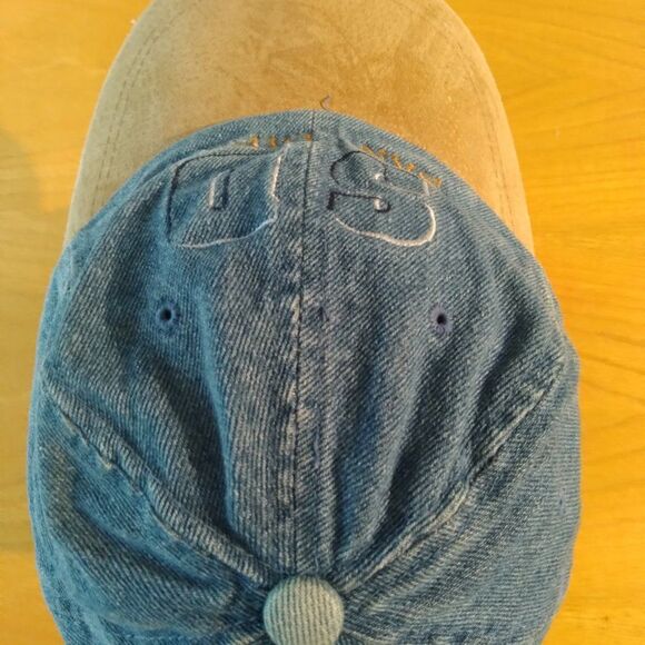 Vintage San Diego Suede Brim Strap Back Denim Hat - Picture 6 of 8